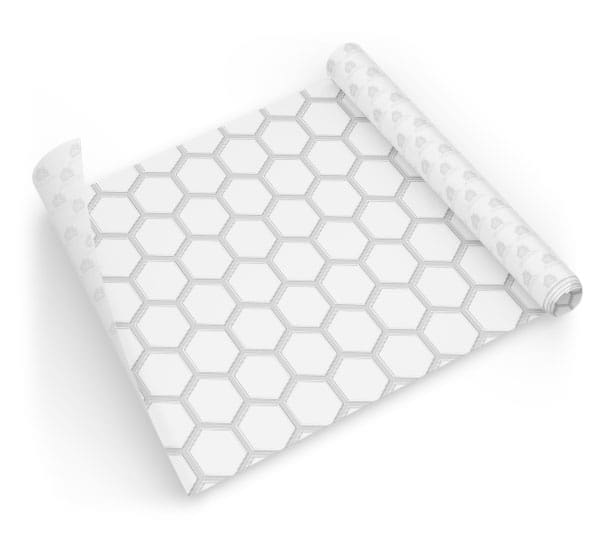 Papel de Parede Hexagonal Cozinha e Banheiro Lavável Dcorando