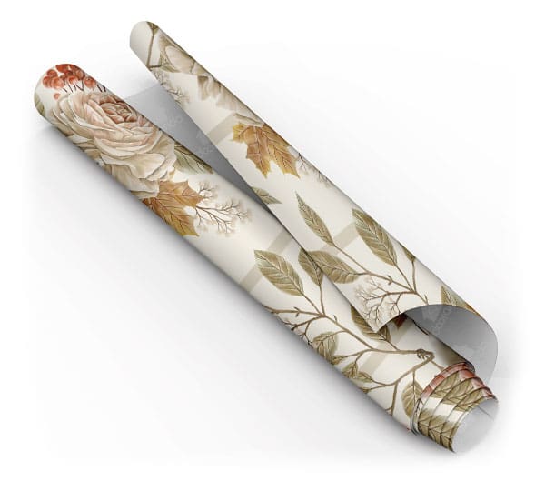 Papel de parede para Quarto ou Banheiro Vintage Folhagem Passarinho Dcorando