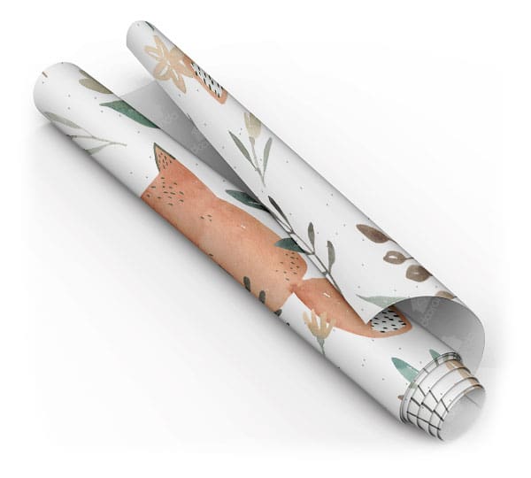 Papel De Parede Infantil Adesivo Desenho Raposinha Dcorando Quarto De Criança