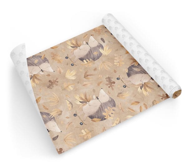 Papel Infantil Aquarela Bichinho Folhagens Outono