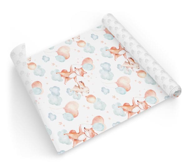 Papel Infantil Quarto Bebê Bichinhos Aquarela Dcorando