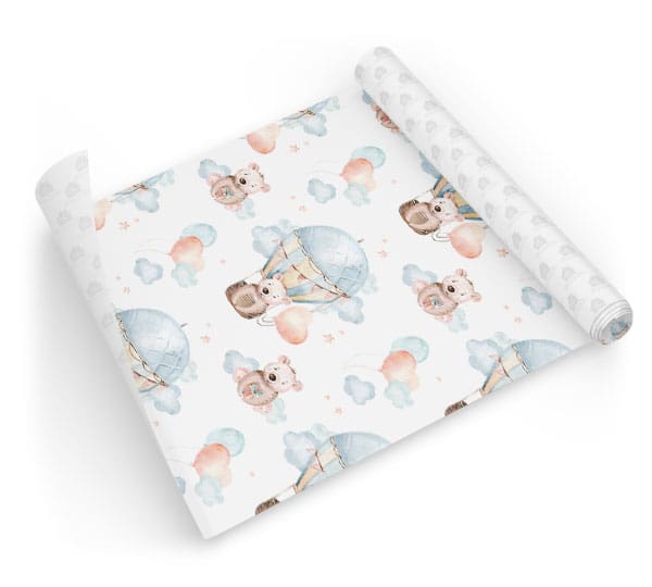 Papel Infantil Ursinho Quarto Bebê Aquarela Dcorando