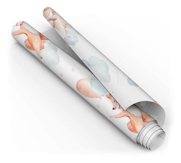 Papel de Parede Adesivo Infantil Quarto Bebê Bichinhos Aquarela Dcorando