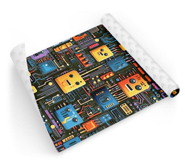 Papel Placa De Circuito Dcorando Quarto Adolescente