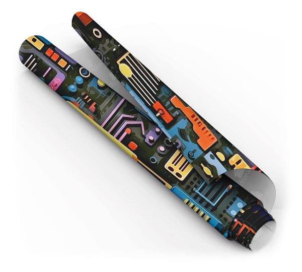 Papel de parede adesivo Placa De Circuito Dcorando Quarto Adolescente