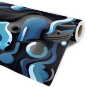 PAPEL DE PAREDE ADOLESCENTE ABSTRATO AZUL CORES VIBRANTES