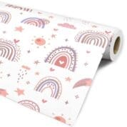 Papel de parede boho chuva de amor Dcorando
