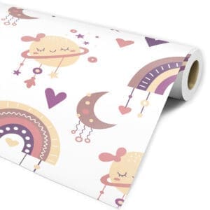 Transforme o quarto da sua filha com papel de parede boho da dcorando