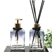 Kit Lavabo Banheiro Saboneteira Difusor de Varetas e Bandeja Elite Degrade 260ml - Dcorando - Capa